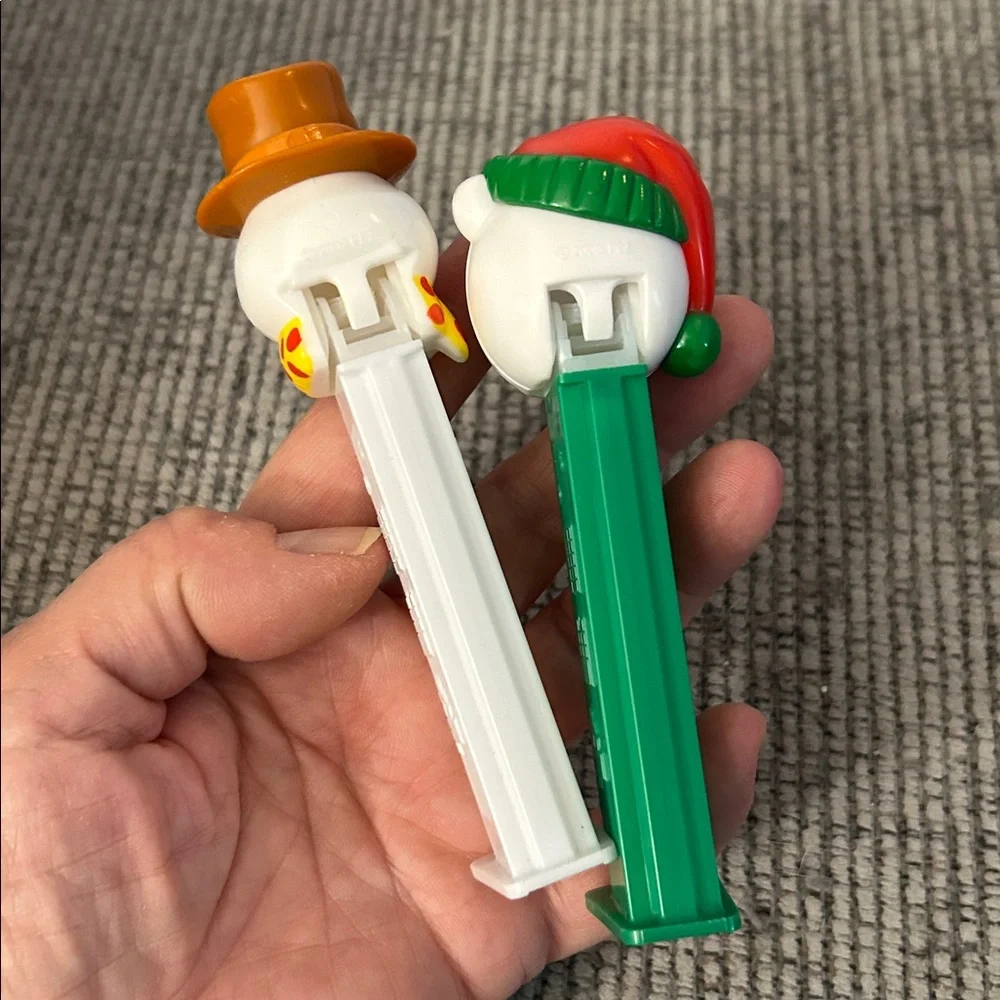 Christmas PEZ Dispenser Set - Polar Bear and Snowman collectibles